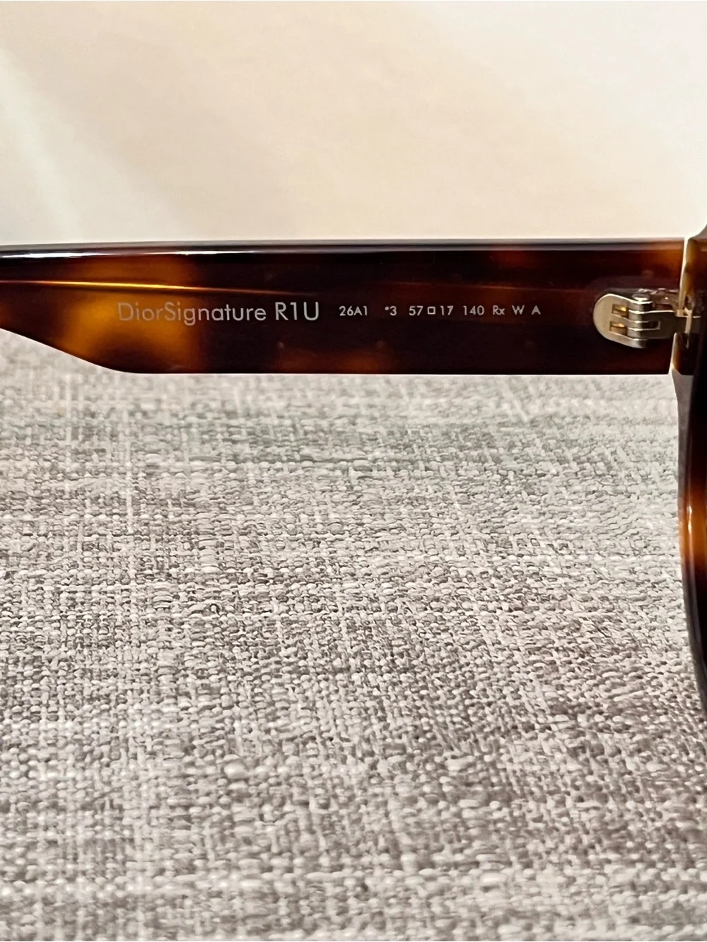 Dior Round Tortoiseshell Sunglasses with Dark Brown Lenses
